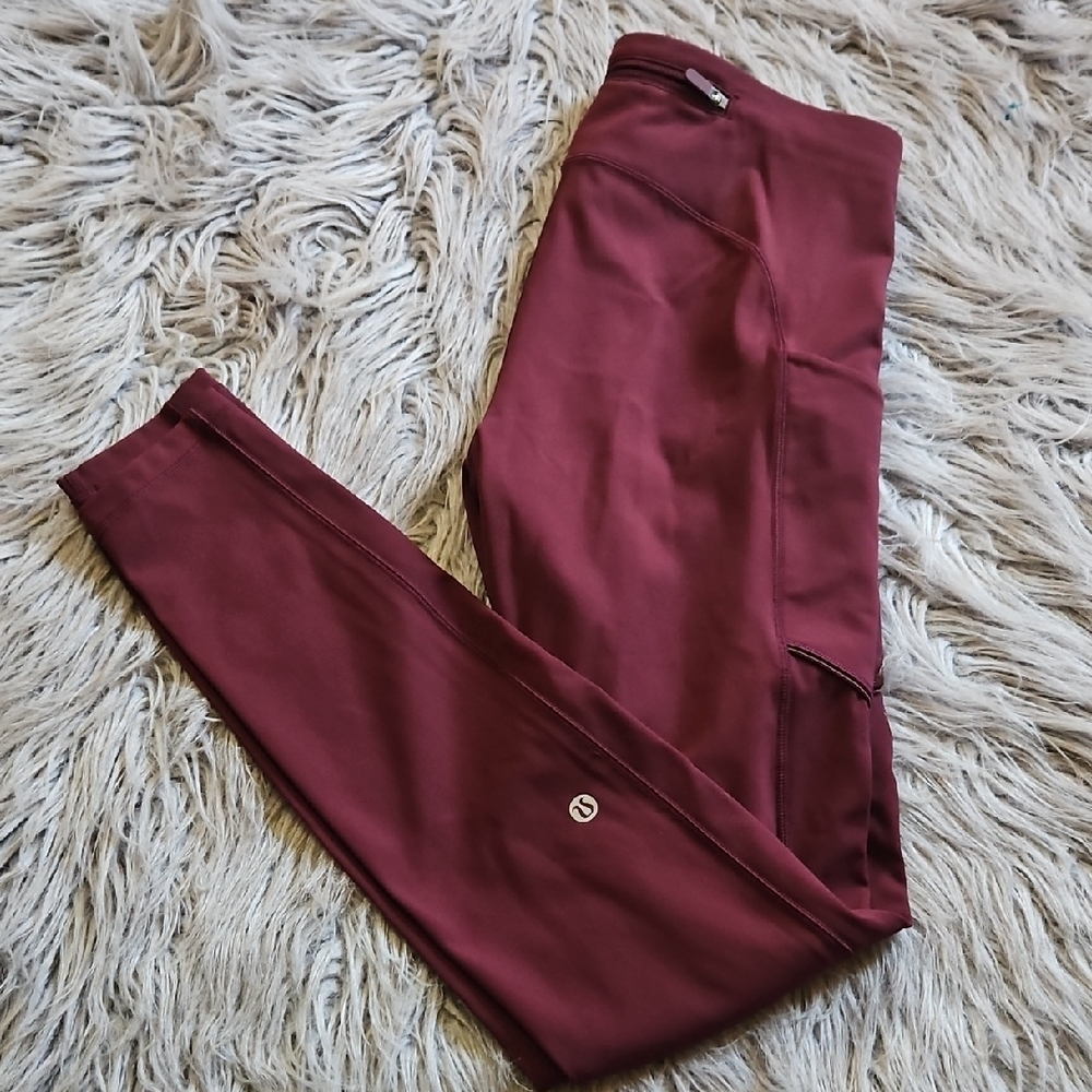 Lululemon Burgundy Leggings